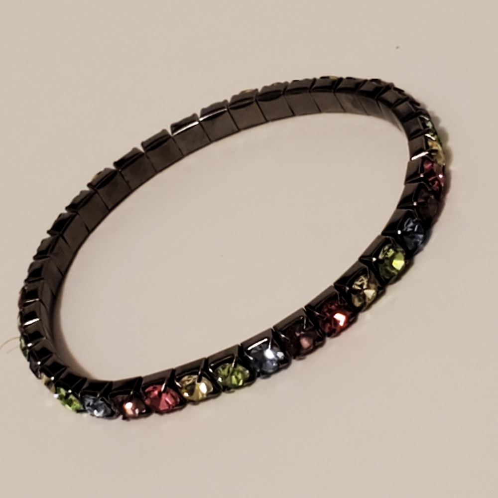 Rainbow crystal bracelet